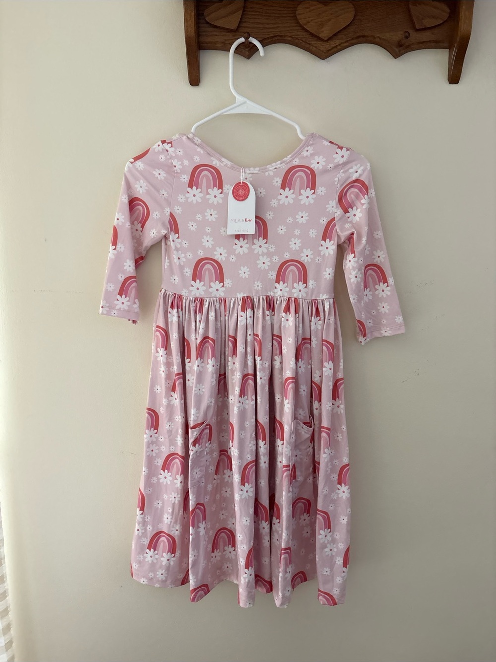 NWT Mila & Rose Fun & Flowers Pocket Dress Size 9-10